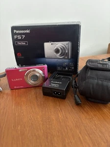 Panasonic Lumix DMC-FS7 10.1MP Digital Compact Camera 4x Zoom Pink - Tested VGC - Picture 1 of 6
