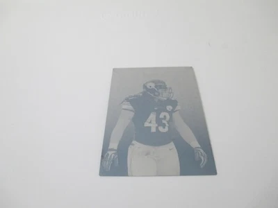 2013 Topps Troy Polamalu Pittsburgh Steelers Cyan Printing Football Card 1 of 1 - Image 1 of 2
