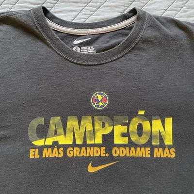 Nike Club America T-shirt Men’s Size Small ODIAME MAS Campeon Tee black - Image 1 of 4