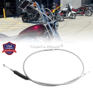 Throttle Cable Wire Steel Silver For Harley Davidson Sportster XL1200 180CM 71" - Picture 1 of 15