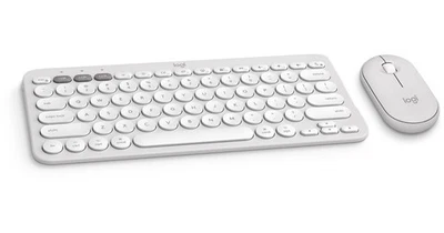 Logitech Pebble 2 Combo Wireless Keyboard/Mouse Bundle - Tonal White - Image 1 of 4