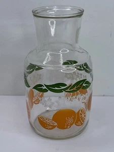 Jarra jarra jarra de jugo naranja de vidrio Anchor Hocking 1987 vintage sin tapa EE. UU. - Imagen 1 de 9