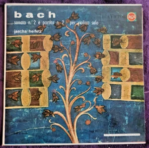 Bach~ Sonata n.2 Partita n.2 ~ Violin Solo Heifetz ~ RCA Victor LM2-6105 VG+ EX - Picture 1 of 3