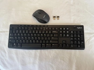 Logitech Keyboard & Mouse Bundle K270 M705 Marathon 2x Bluetooth USB Adapters - Image 1 of 4