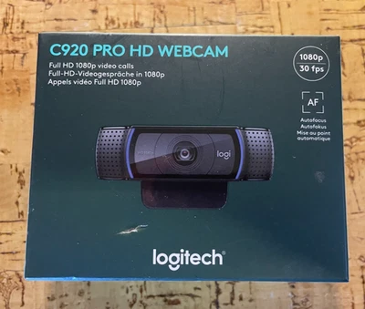 Logitech C920 HD Pro Webcam, mit Stereomikrofon,  originalverpackt - Bild 1 von 4