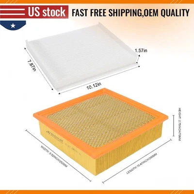 Juego combinado filtro de aire motor + filtro de aire cabina para Ford F-150 2015-2022. Foto 1 de 4