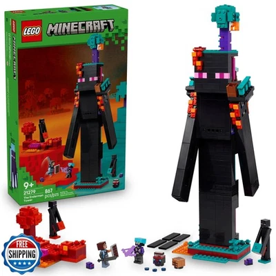 LEGO Minecraft The Enderman Tower Juguete de Construcción para Niños y Niñas - Videojuego Foto 1 de 4