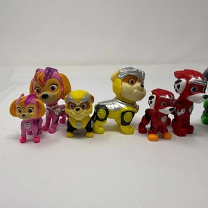 Paw Patrol Action Figures Toy Lot of 10 Pup Heroes Chase Skye Zuma Marshall - Picture 1 of 11