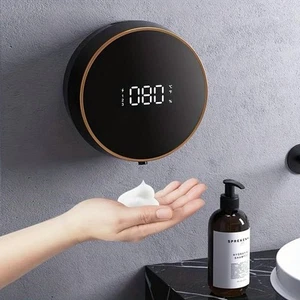 Automatic Soap Dispenser Foaming Hand Free Wall Mount Led Temperature Display Us - Picture 1 of 7