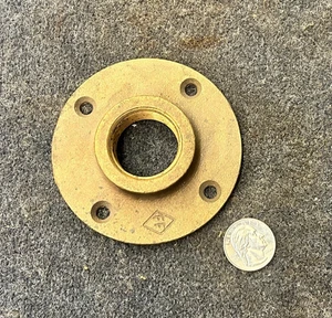 Brass 1" Flange Threaded - Picture 1 of 3