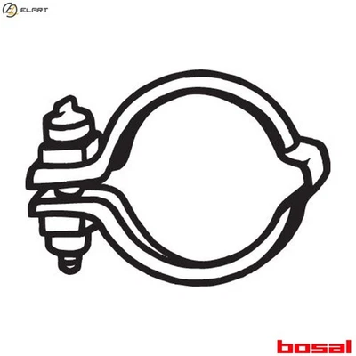 PIEZA DE SUJECIÓN SISTEMA DE ESCAPE 254-030 PARA ASTON MARTIN MERCEDES-BENZ OPEL Foto 1 de 4