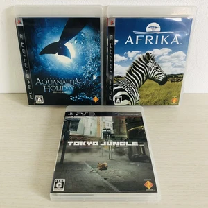 AQUANAUT'S HOLIDAY & AFRIKA & TOKYO JUNGLE set Sony PS3 Japanese ver Tested - Picture 1 of 6