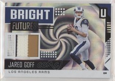 2018 Panini Unparalleled Bright Futures Memorabilia Whirl Prime /50 Jared Goff