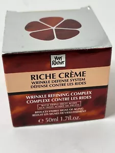Neu Yves Rocher Riche Creme Falten verfeinernder Komplex dreifache Fruchtsäuren 1,7 Oz. - Bild 1 von 7