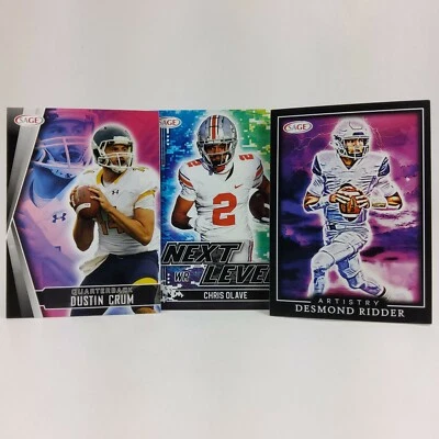 2022 SAGE Hit Low Series Base And Artistry NCAA Football ~ You Pick  - Image 1 of 2