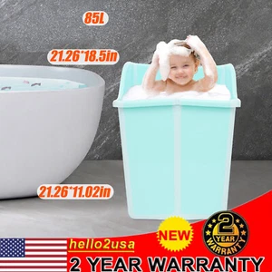 Foldable Infant Baby Bath Tub Collapsible Newborn Saftey Portable Shower Bathtub - Picture 1 of 20