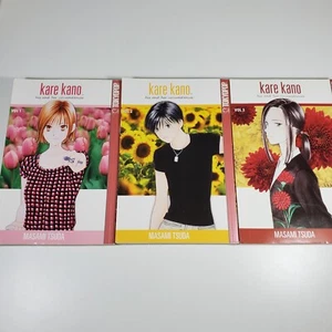 Kare Kano Manga Graphic Novel Lot of 3 Volumes 1 2 3 Masami Tsuda English PB - Picture 1 of 9