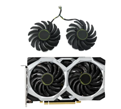 Pair Fans GPU Cooler Fan For MSI GeForce GTX 1660 1660Ti SUPER  PLD09210S12HH - Image 1 of 4