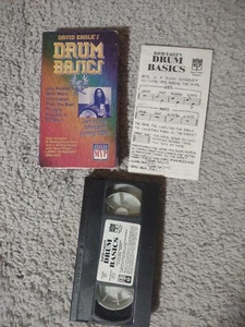David Eagle’s Drum Basics VHS Tape with Notes Insert Obscure Instructional Video - Imagen 1 de 10
