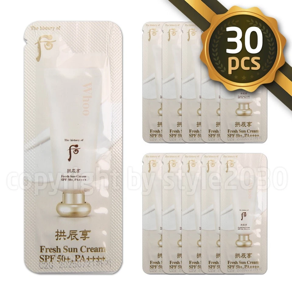 Crema solar fresca The history of Whoo FPS 50+ PA++++ 1 ml x 30 piezas  Foto 1 de 1