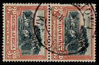 SOUTH AFRICA GV SG45aw, 3d black & red, FINE USED. WMK INVERTED