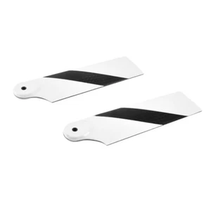 Hojas traseras de fibra de carbono blancas RC 92 mm para modelos de helicópteros RC - Imagen 1 de 4