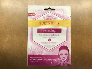 Lot of 3 Burts Bees Renewing Biocellulose Gel Mask - 1ct - Picture 1 of 1