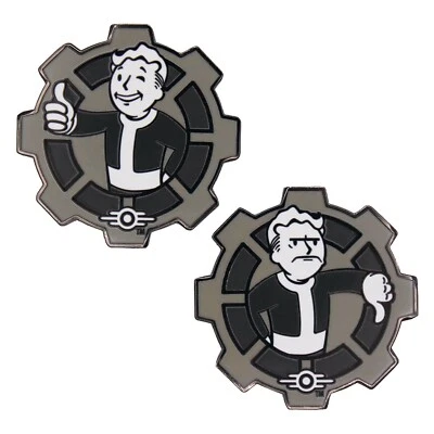 Fallout Black & White Limited Edition Collectible Decision Flip Coin - Image 1 of 4