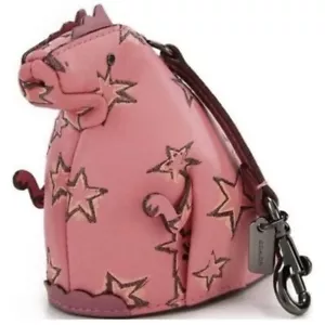 NWT Coach DINOSAUR DINO Starlight Rexy Tyrannosaurus T Rex STAR Coin Purse Bag - Picture 1 of 9