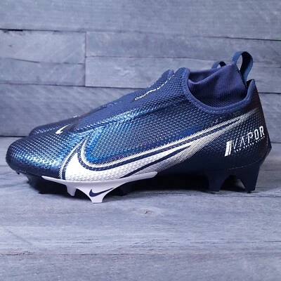 NIKE Vapor Edge Pro 360 Football Cleats Mens 8.5 Midnight Blue White - Image 1 of 4