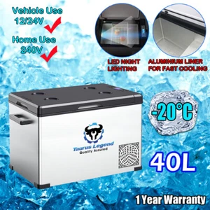 40L Portable Car Fridge Freezer for Camping SUV Truck 4WD Caravan Boat 12/240V - Picture 1 of 12