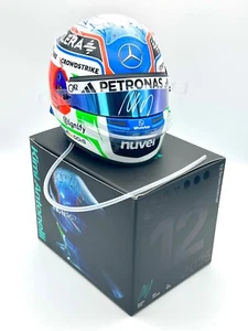 F1 Mercedes Kimi Antonelli signiert und aufgerüstet Saison 2025 1:2 Mini Helm 🇮🇹 - Bild 1 von 11