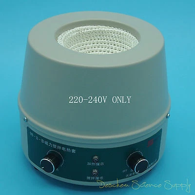 250ml,220V,Manto Calefactor Agitador Magnético Eléctrico,Control Temperatura 180W Foto 1 de 4