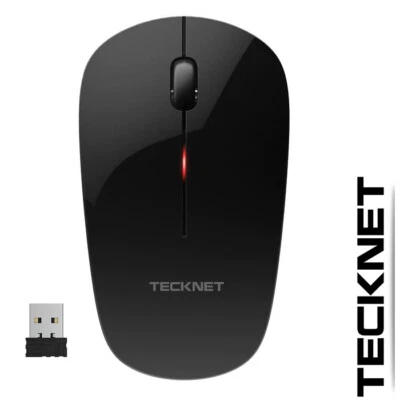 TECKNET Wireless Mouse, 2.4G USB Cordless Silent Mice Optical PC Laptop Computer - Image 1 of 4