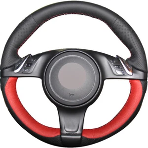 Cubierta roja de cuero negro para Porsche Cayenne 2010-2014 Panamera - Imagen 1 de 7
