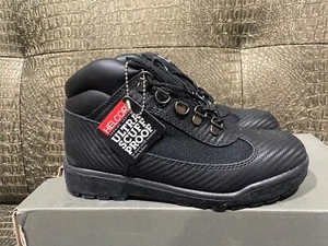 Timberland Big Kid Field Boot-TB09791R HELCOR BLACK LEATHER GS SZ 5 NEW - Picture 1 of 5