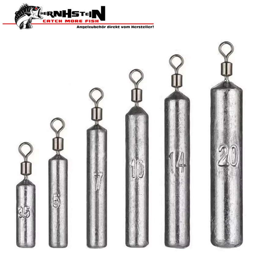 Drop Shot Finesse Blei Stabblei Angelblei Zanderblei mit Wirbel, 3,5 - 20 g - Bild 1 von 1