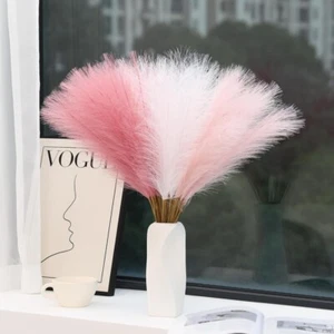 60 Pcs 24" Multicolor Pink Faux Pampas - Home, Wedding & Event Decor - Picture 1 of 24
