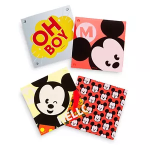 Disney Store Mickey Mouse MXYZ Acryl Untersetzer Set Neu - Bild 1 von 2