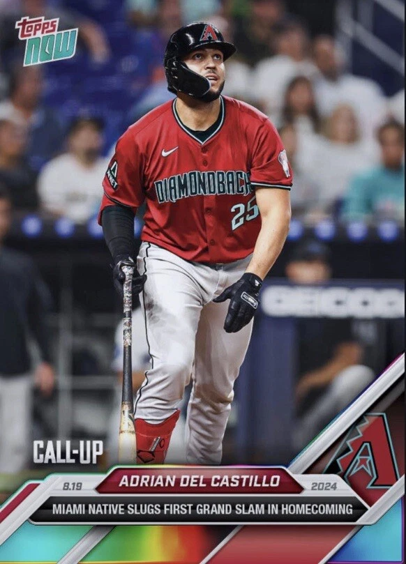 2024 Topps NOW Rainbow Call-Up Grand Slam 8.19.24 ADRIAN DEL CASTILLO Digital - Image 1 of 1