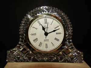 ELGIN Bohemia República Checa Plomo Cristal Cuarto Estante Escritorio Manto 4.25" X 6" - Imagen 1 de 8