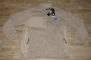 Antigua Detroit Lions NFL Team Apparel Oatmeal Knit $110 Jacket size Men's XL - Picture 1 of 4
