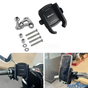 Handlebar Phone Carrier Mount Holder For Harley Dyna Softail Touring Sportster - Photo 1 sur 11