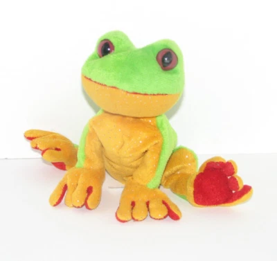 Webkinz Ganz Tree Frog Yellow Green Plush Stuffed Animal 10'' - Image 1 of 2