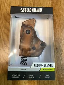 Blackhawk Premium Leather Holster, ISP Holster, LH Brown SIG P238 450426BBL