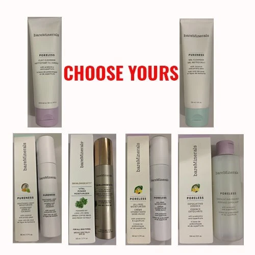 bareMinerals Skin Care -Skinlongevity/Care-Poreless/Care-Pureness CHOOSE YOURS: - Image 1 of 1