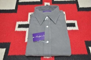 Ralph Lauren Purple Label Made in Italy Silk & Linen Blend Dress Shirt - Picture 1 of 5