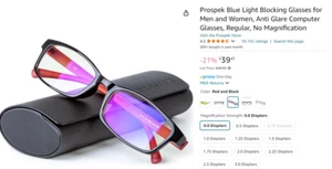 Blaulicht blockierende Brille für Männer und Frauen, blendfreie Computerbrille, R... - Bild 1 von 7