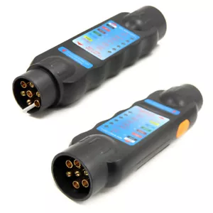 7Pins 12V Car Truck Trailer Plug Socket Tester Wiring Circuit Light Test Tool - Picture 1 of 5