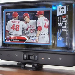 ๐ฅ2012 Topps Opening Day Mike Trout #85 Blue Border 106/2012 HGA 9 (Mint)๐ฅ - Picture 1 of 5